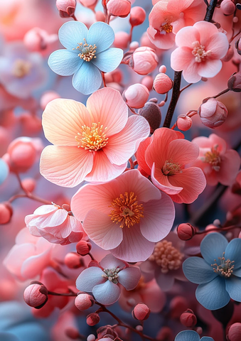 钻石花床背景图