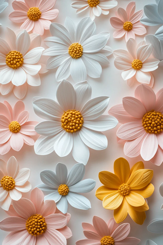 宝宝房间小雏菊墙纸