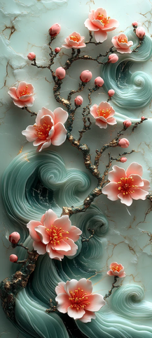 樱花蒂芙尼波浪