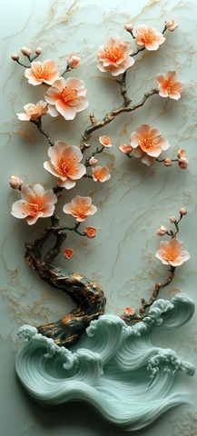 樱花蒂芙尼波浪