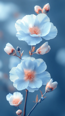 白蓝康乃馨花语