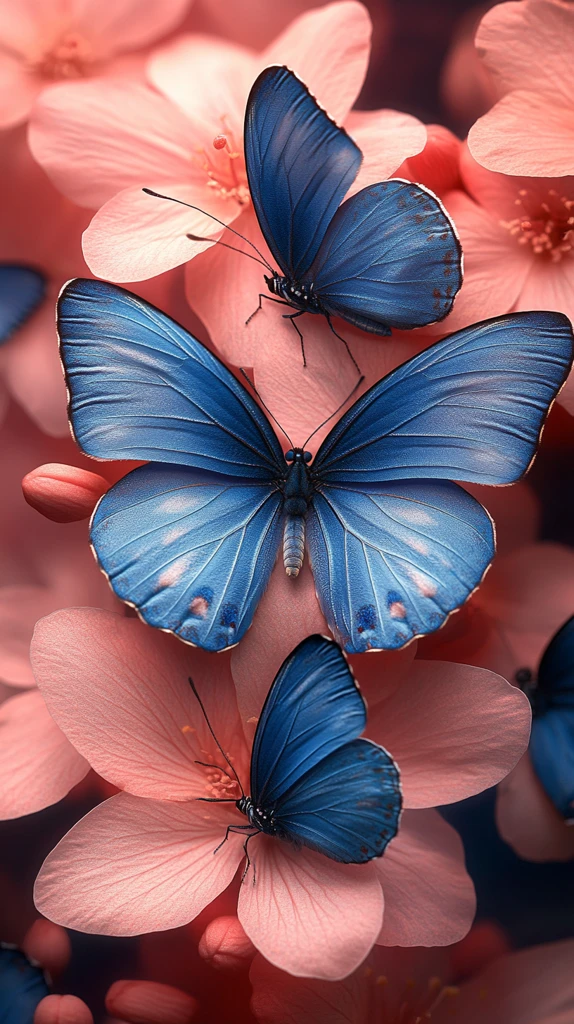 蝴蝶花丛背景图