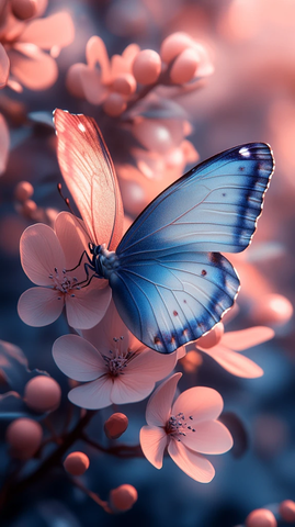 蝴蝶花丛背景图