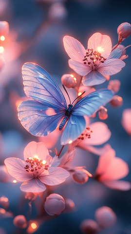 蝴蝶花丛背景图