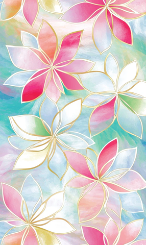 金边多彩雏菊纹样