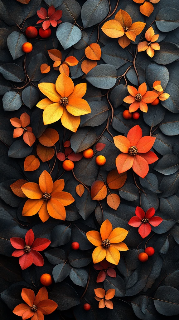 咖啡金色花瓣纹理