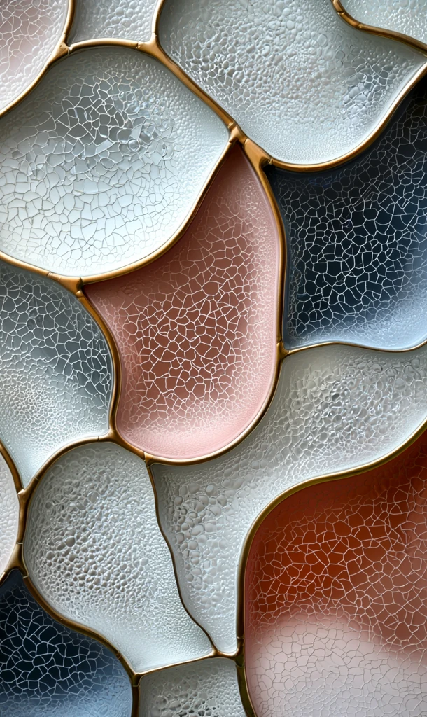 柔和玻璃彩绘设计