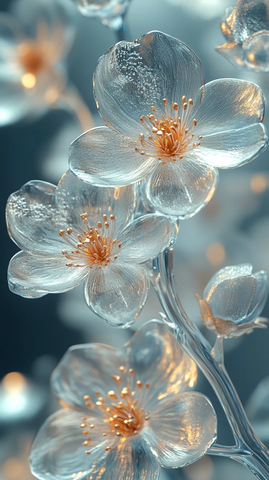 银色花朵与酸风