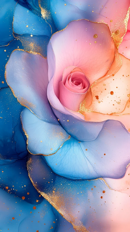 玫瑰水彩壁纸