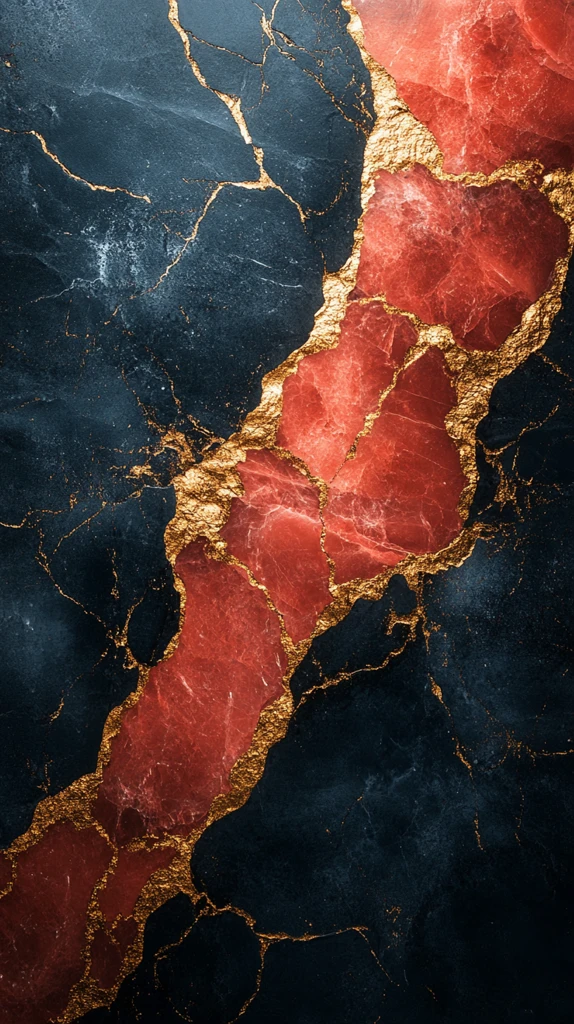 红黑金垂直半分