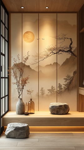 竹韵月影入画来