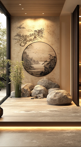中式禅意石景