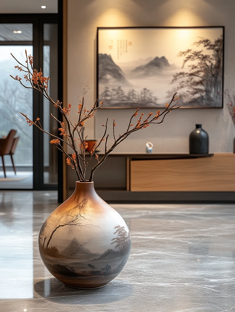 中式装饰酒店大堂