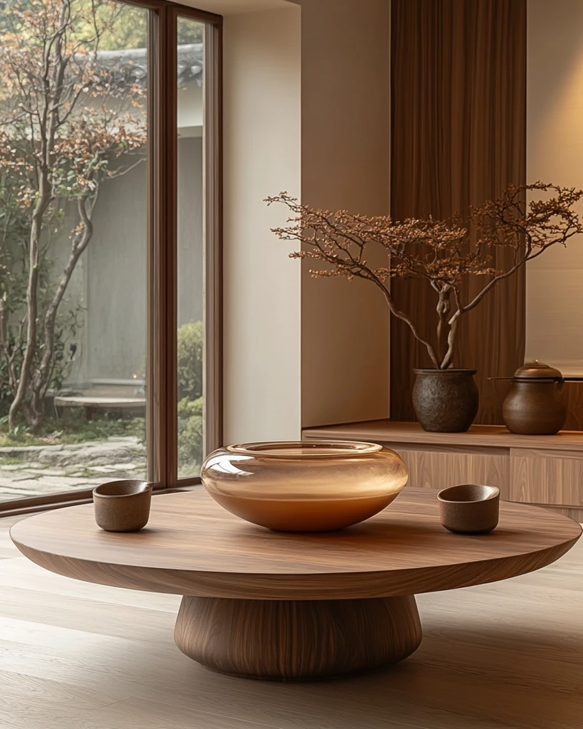 实木茶几简约设计