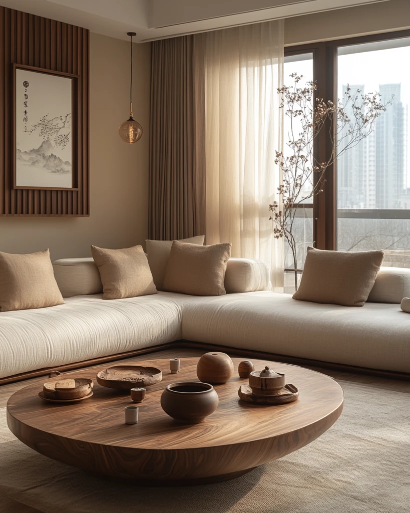 实木茶几简约设计