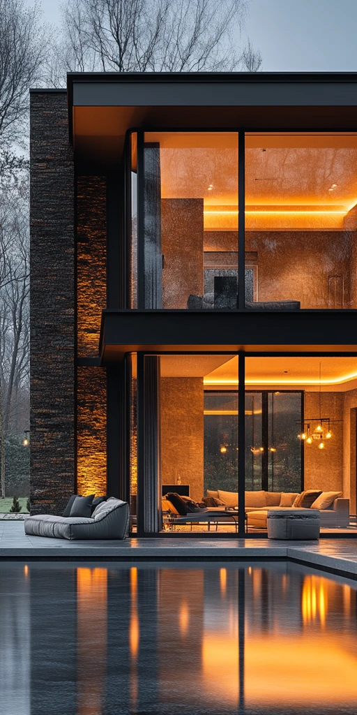 暗色调室内灯光设计