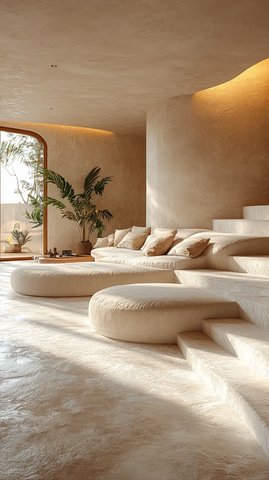 圆角墙壁光滑地板