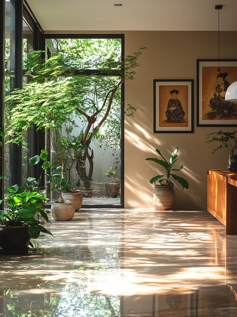 越南风格走廊装饰