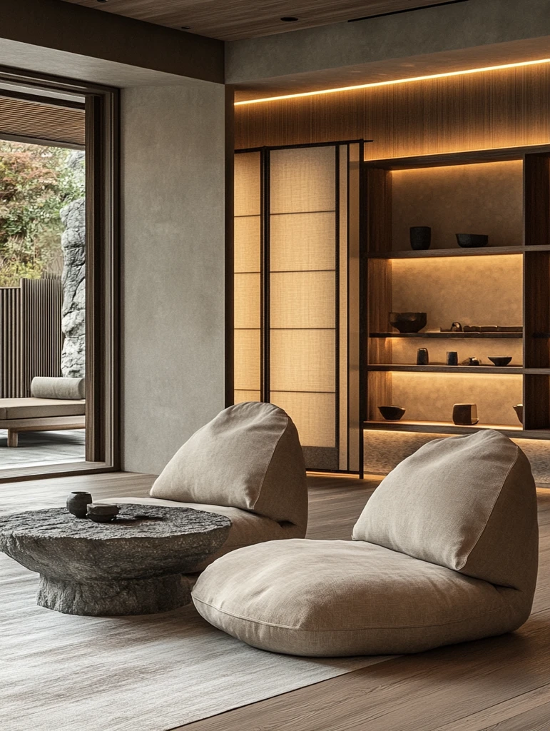 木地板折叠屏风