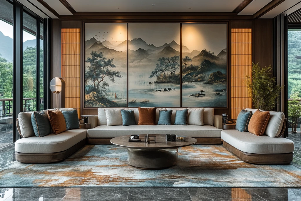 江景艺术与绿意