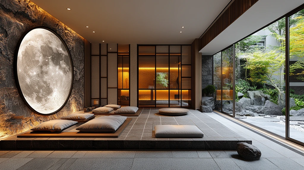 月墙入口灯光设计