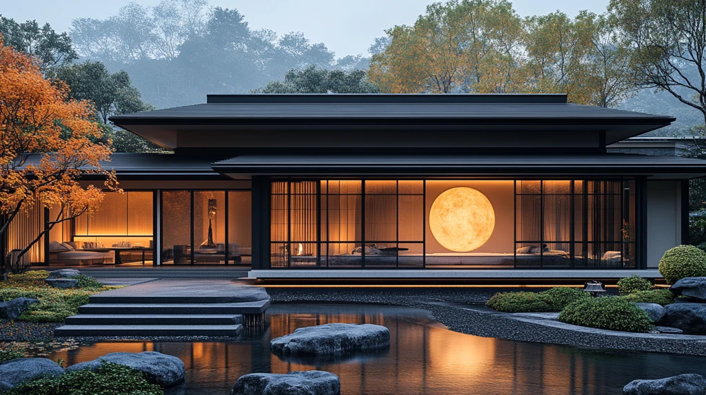 月墙入口灯光设计