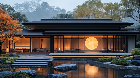 月墙入口灯光设计