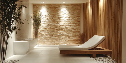 白色竹木医疗空间