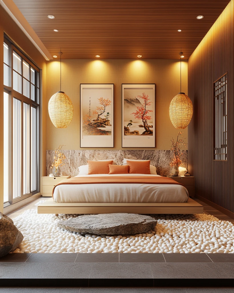 现代中式卧室设计