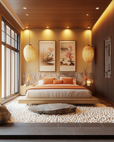 现代中式卧室设计