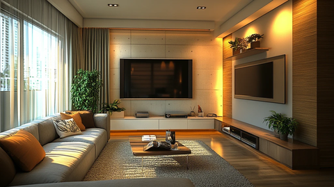 电视柜与墙面设计