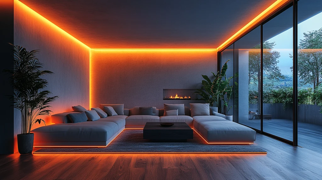 明亮客厅木地板