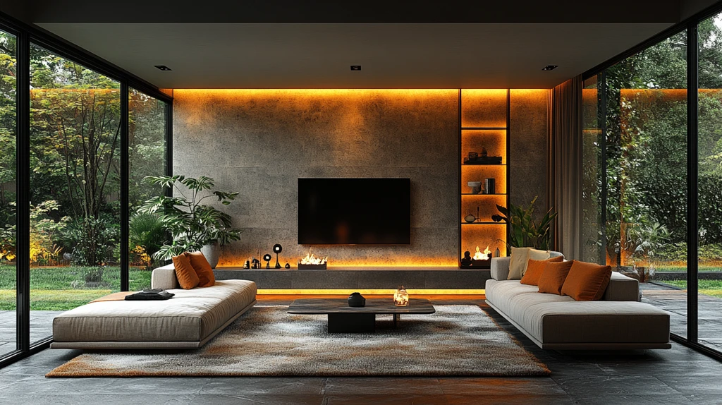 客厅沙发电视背景墙