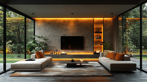 客厅沙发电视背景墙