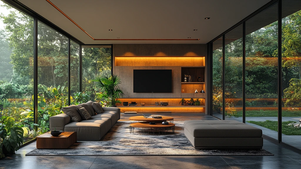 客厅沙发电视背景墙