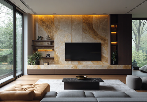 木纹墙电视背景墙