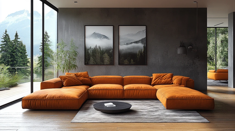 棕色沙发公寓内饰