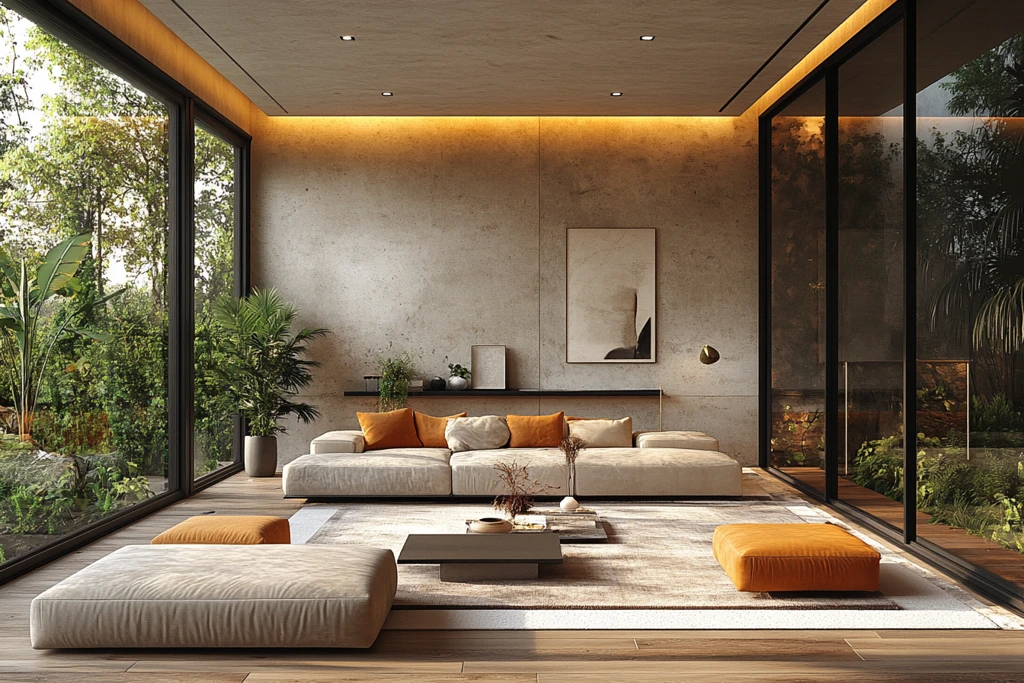 中性色调客厅设计