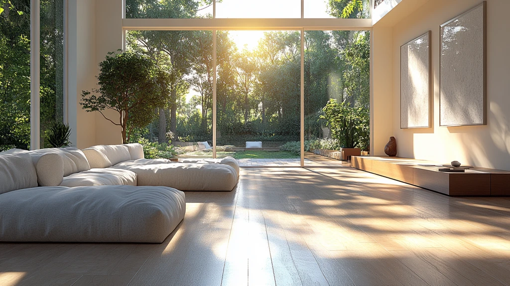 客厅地板坐姿视角