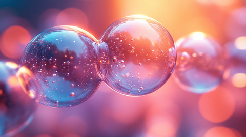 彩色发光泡泡
