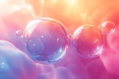 三泡渐变色背景