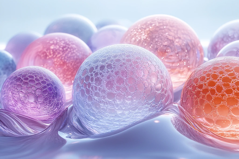 彩色玻璃球组合