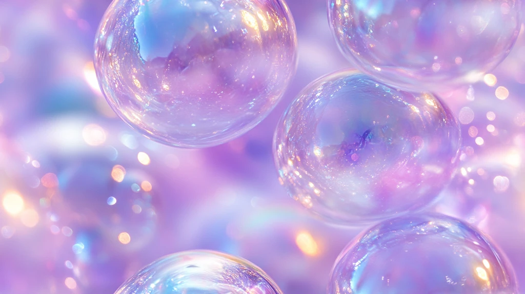 彩色泡泡特写