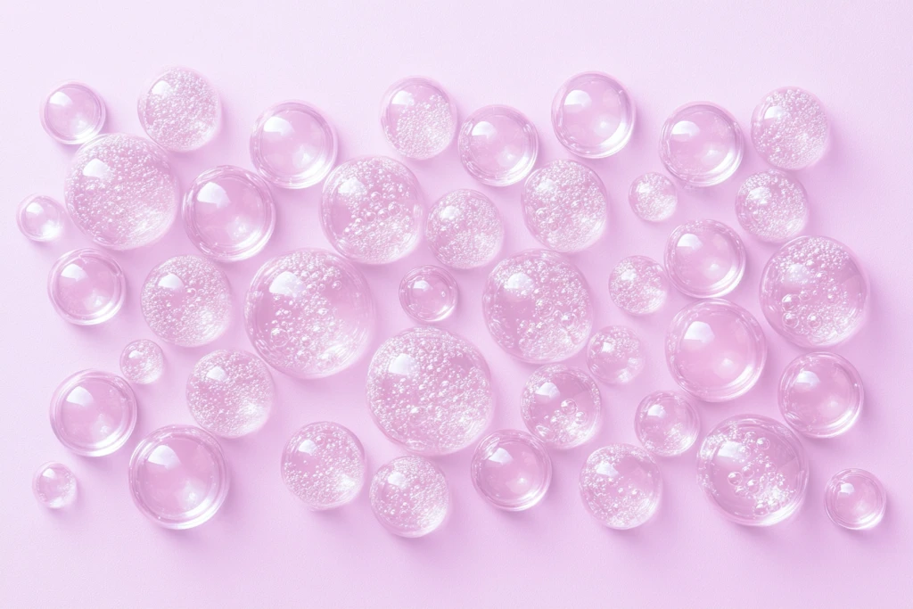 气泡与粉紫背景