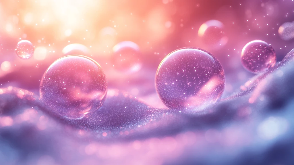 白色紫色漂浮粒子