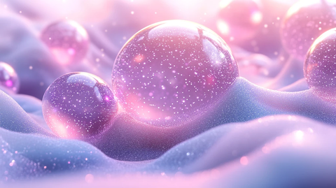 白色紫色漂浮粒子