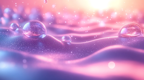 白色紫色漂浮粒子