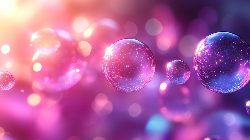 泡泡紫蓝渐变背景