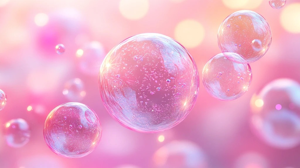 粉色泡泡抽象设计