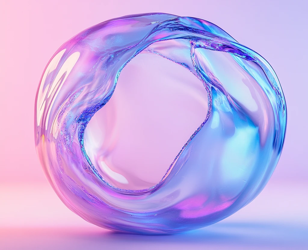 三色气泡融合体